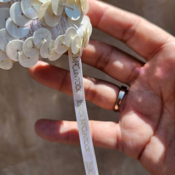 Jessica McClintock Gunne sax mellinium 2000 y2k sequined tube top - Picture 4 of 5